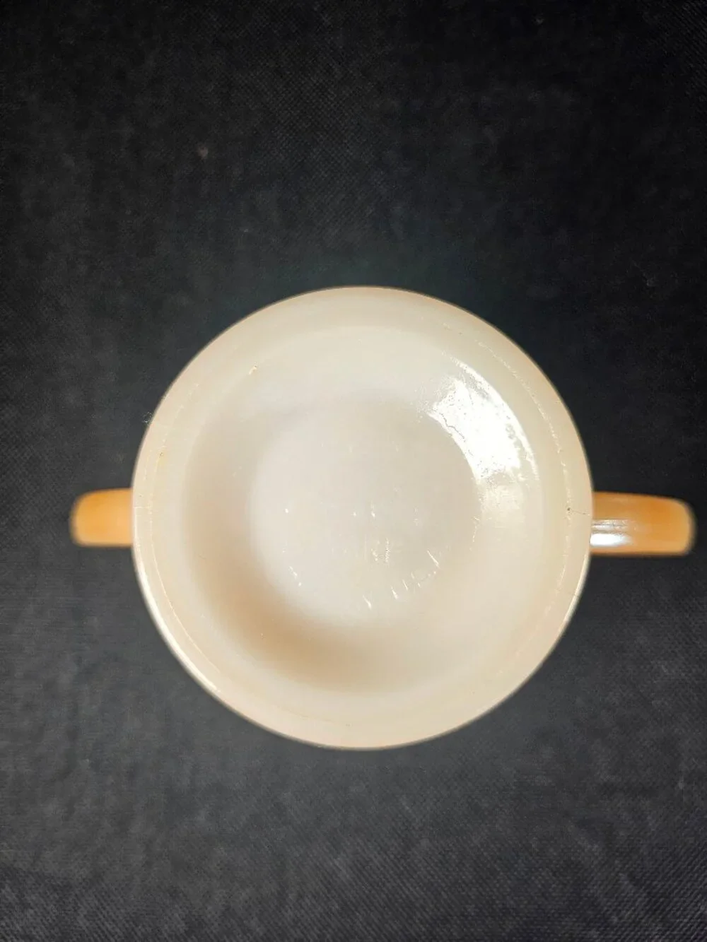 Fire King Peach Luster Laurel Leaf Creamer And Sugar Bowl Set Anchor Hocking